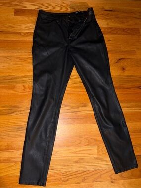 BLANKNYC Black Faux Leather Skinny Pants 29